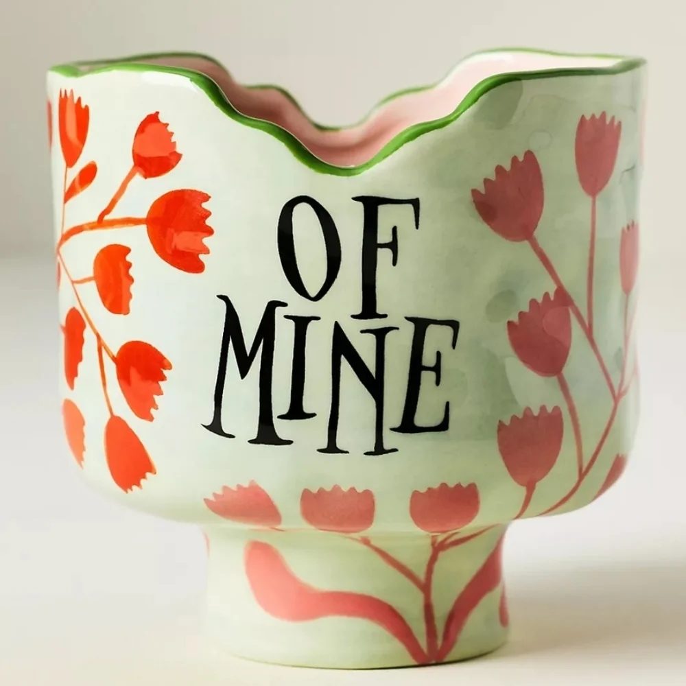 NEW Natalie Ferstendik x Anthropologie Floral Wildflower Bouquet Ceramic Candle